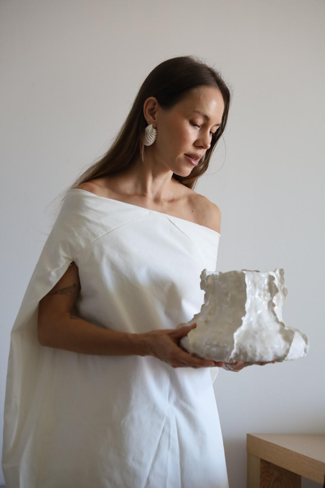 Pottery and sterling silver jewelry