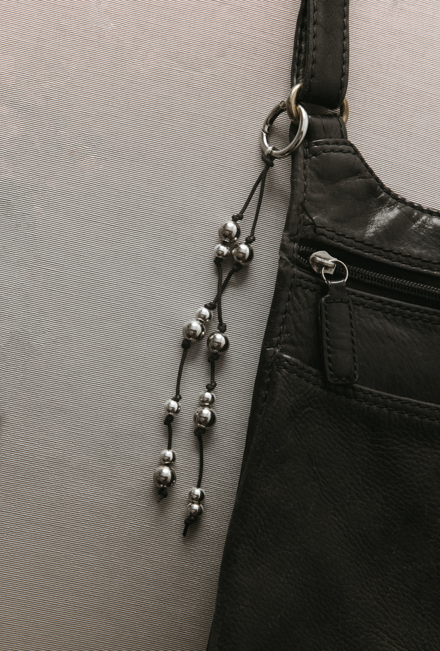 Silver Vintage Bag Charm