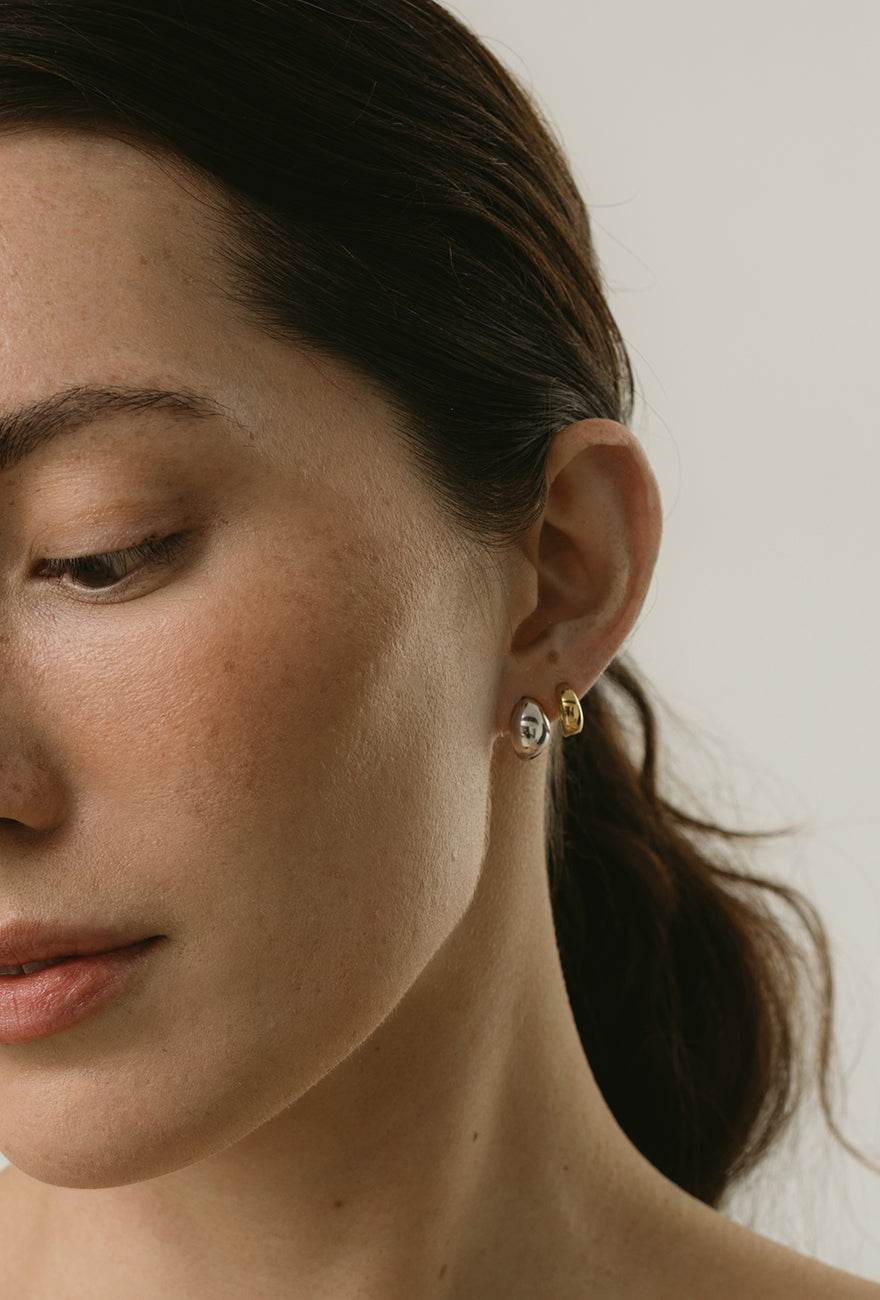 Crescent Hoop Earrings