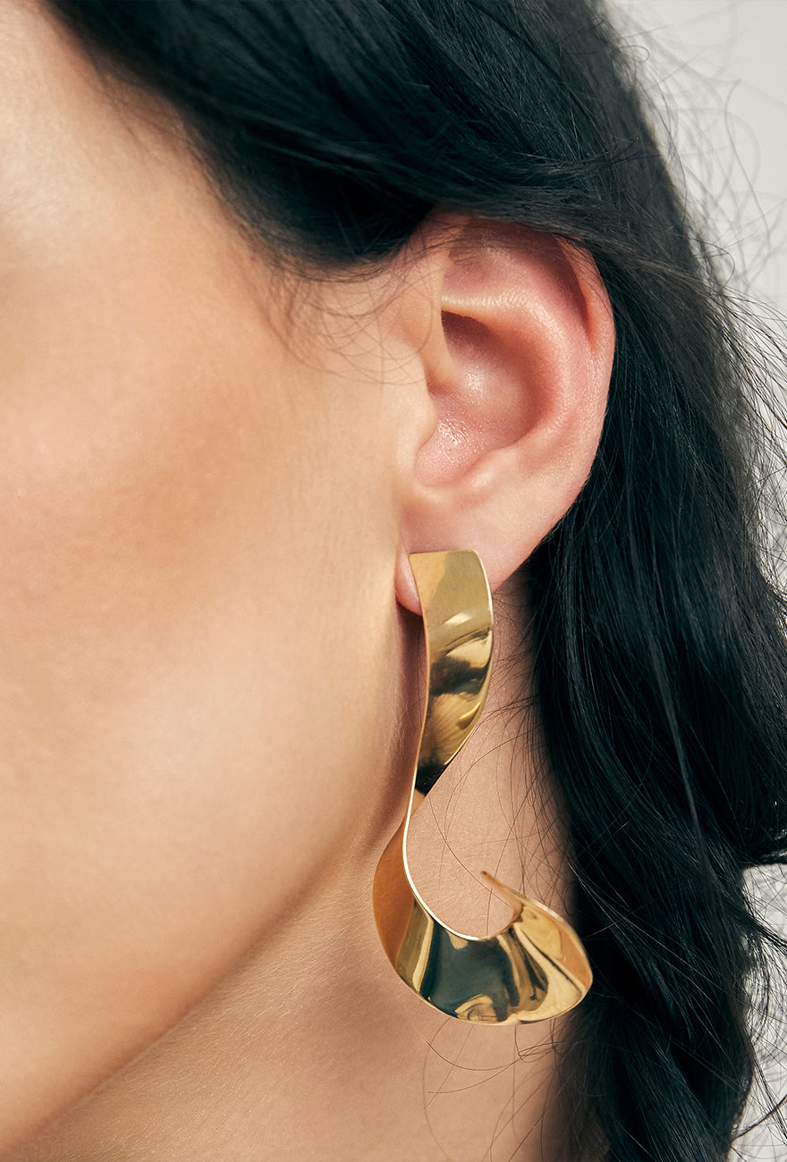 Twist Earrings Gold