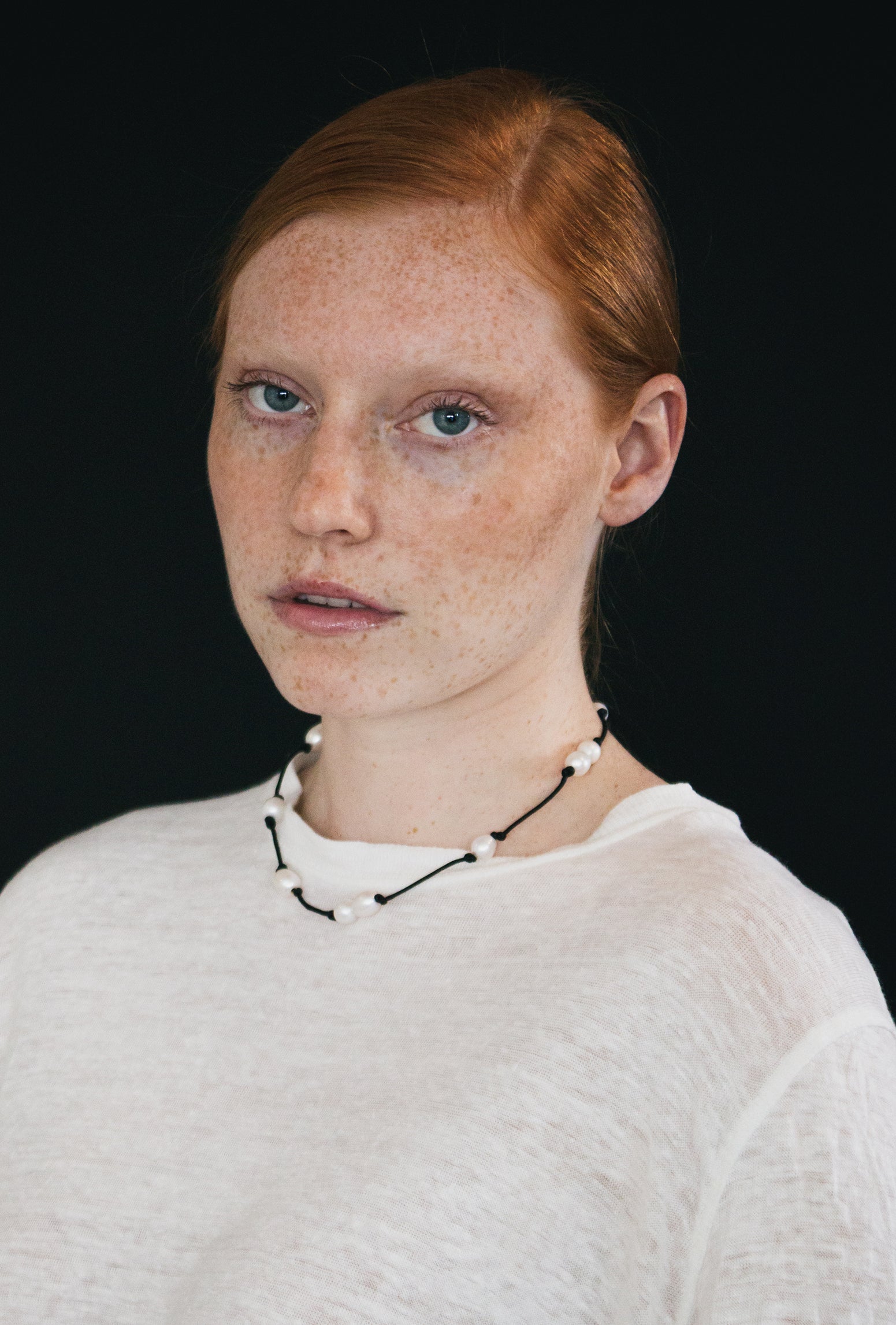 Knotted Pearl Necklace