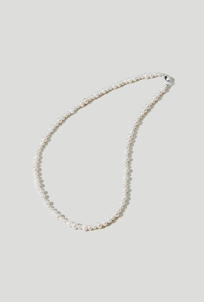 Pearl Mix Malti Chain Necklace （Silver） Pearl Mix Malti Chain Necklace （Silver） Chanel Pearl Multi