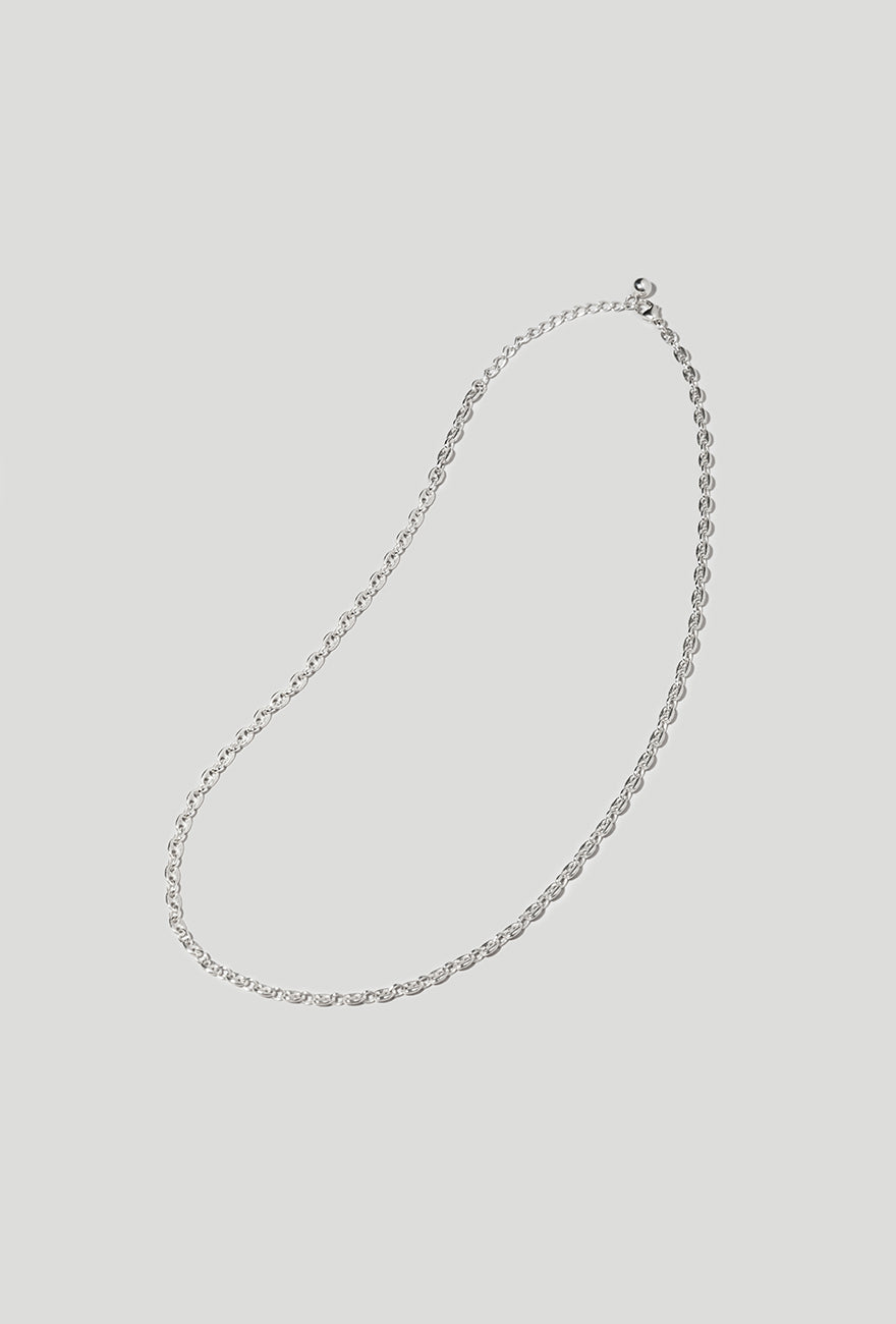 Tiny Mariner Chain Necklace Sterling Silver