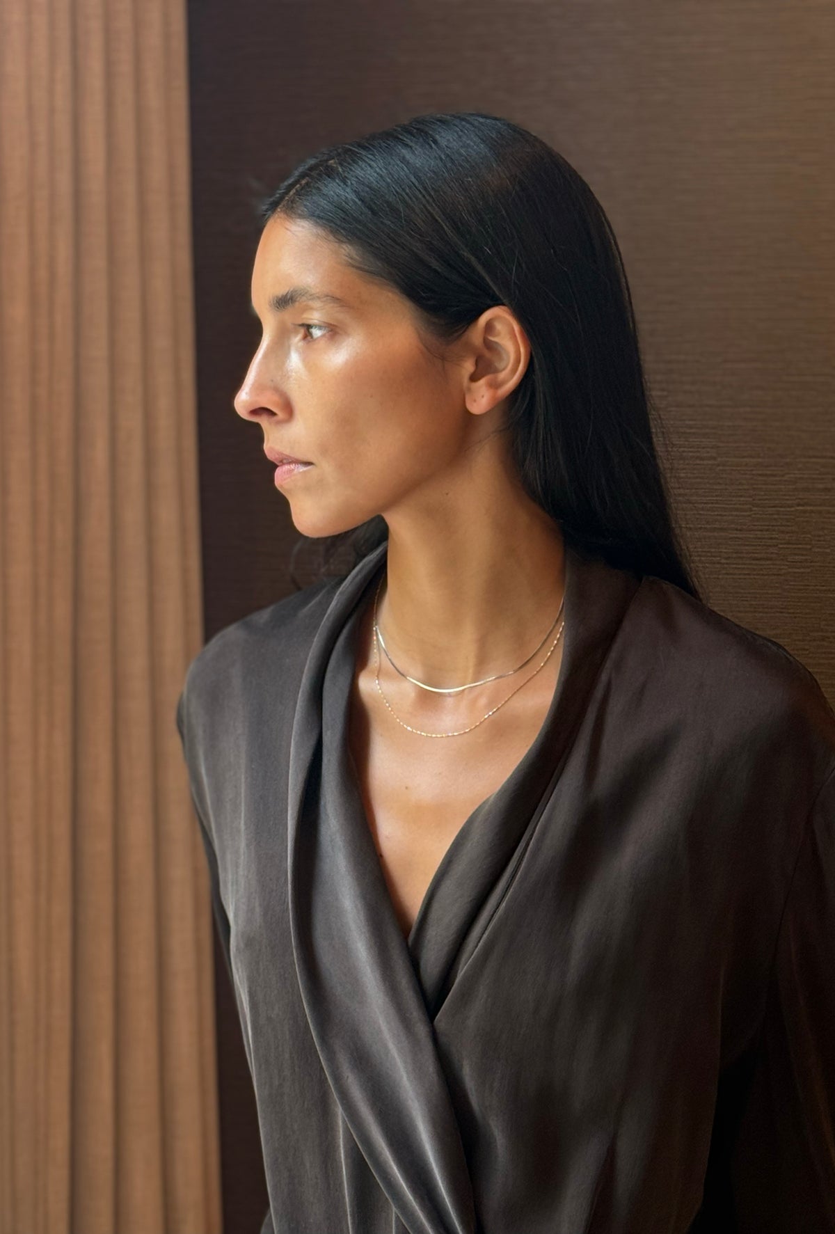 Ciel Necklace | Layered Double Chain Necklace