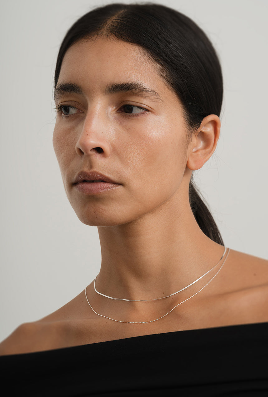 Ciel Necklace | Layered Double Chain Necklace