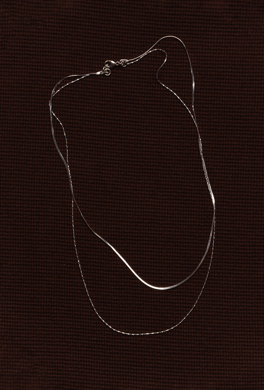 Ciel Necklace | Layered Double Chain Necklace