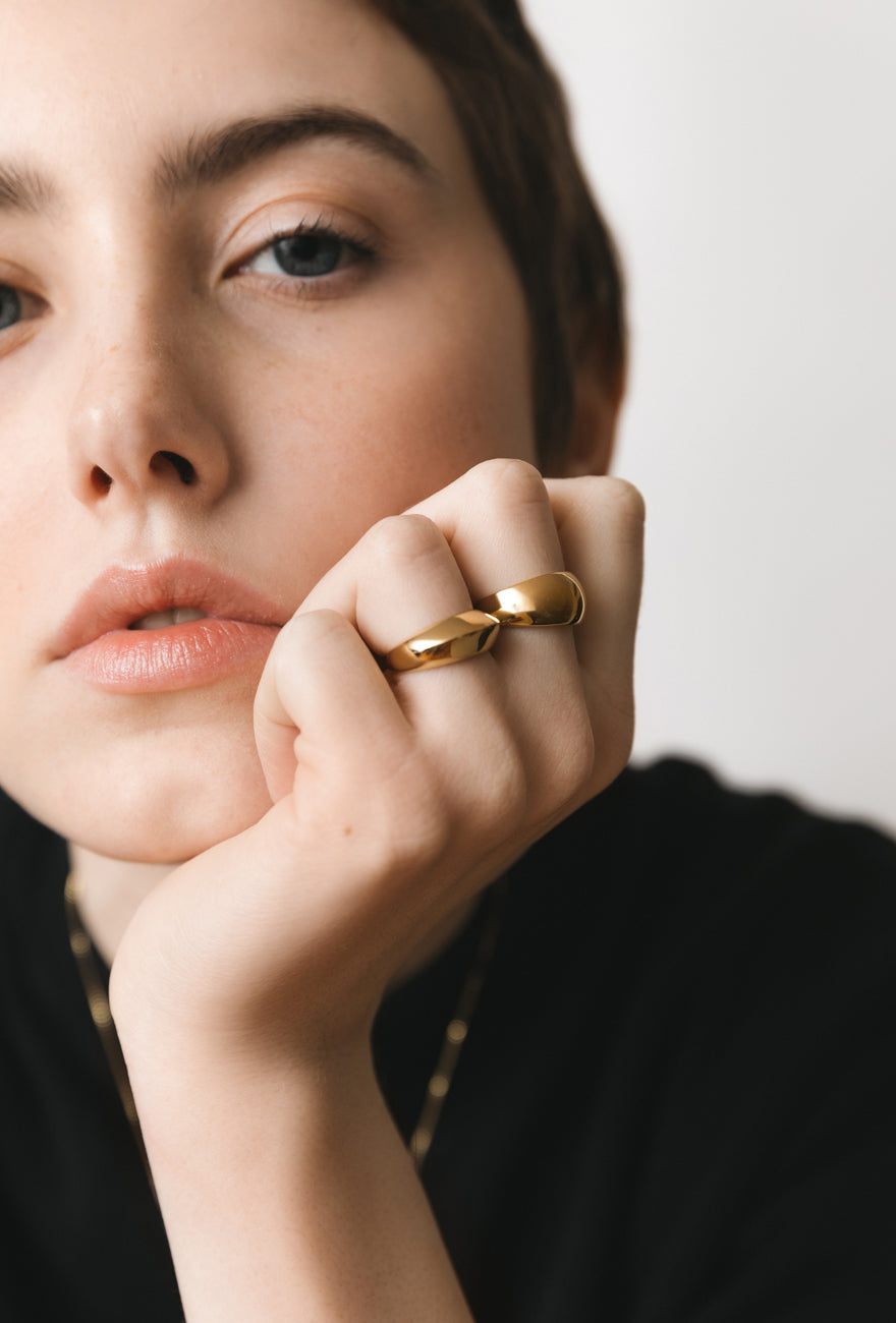 Domed Ring Gold