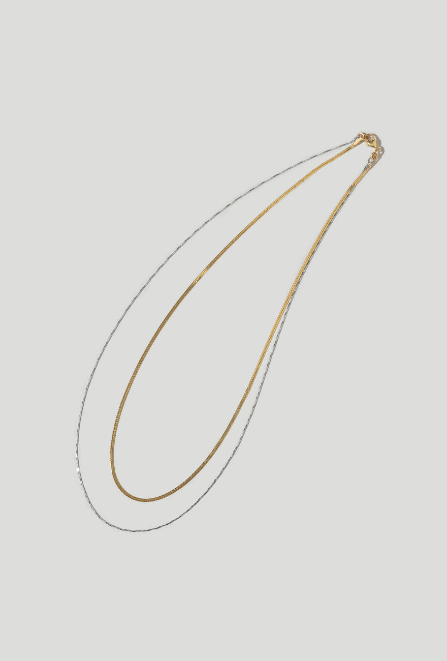 Ciel Necklace | Layered Double Chain Necklace