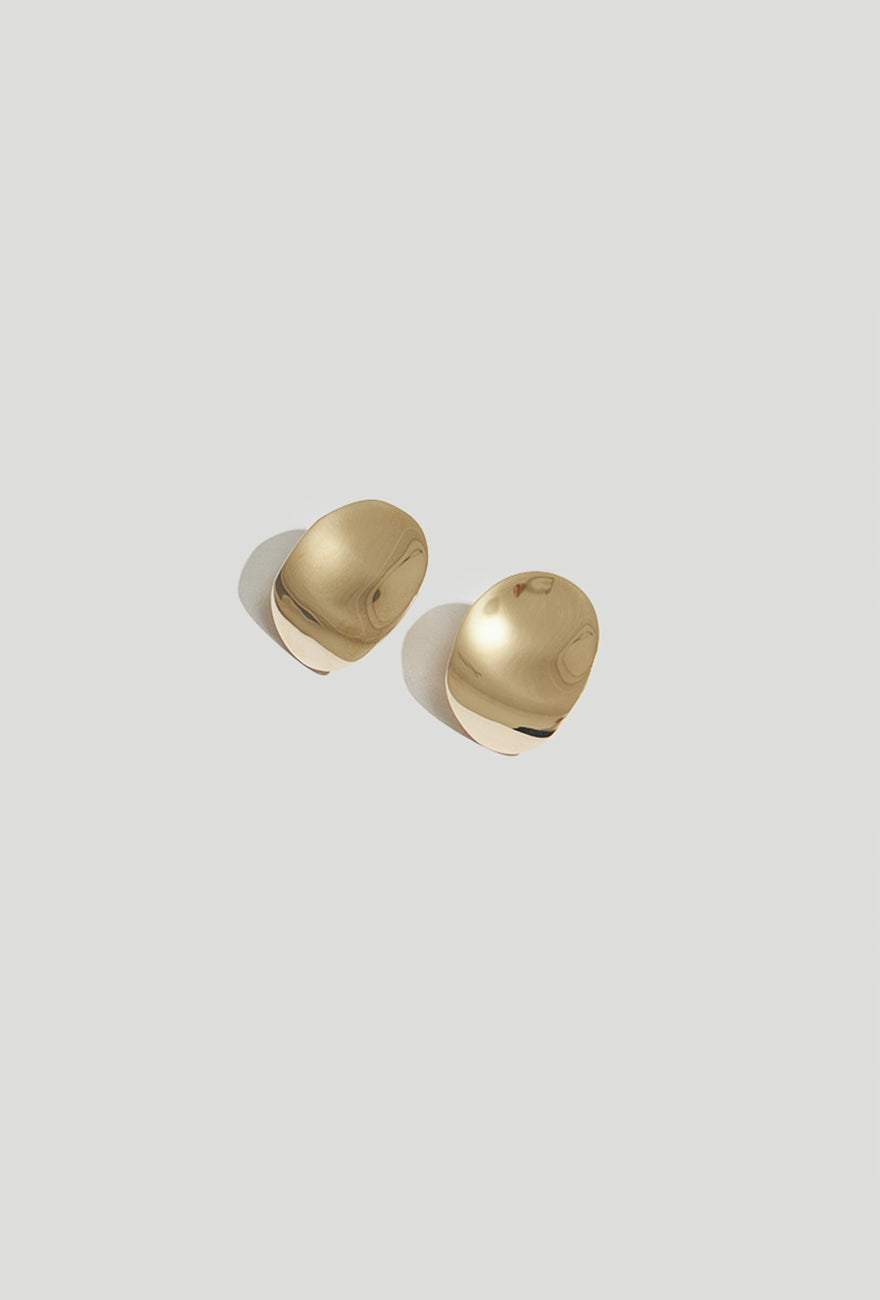 Gold Plated Earrings | 14K Gold Plated Earrings - Faena Earrings Gold - Maslo Jewelry