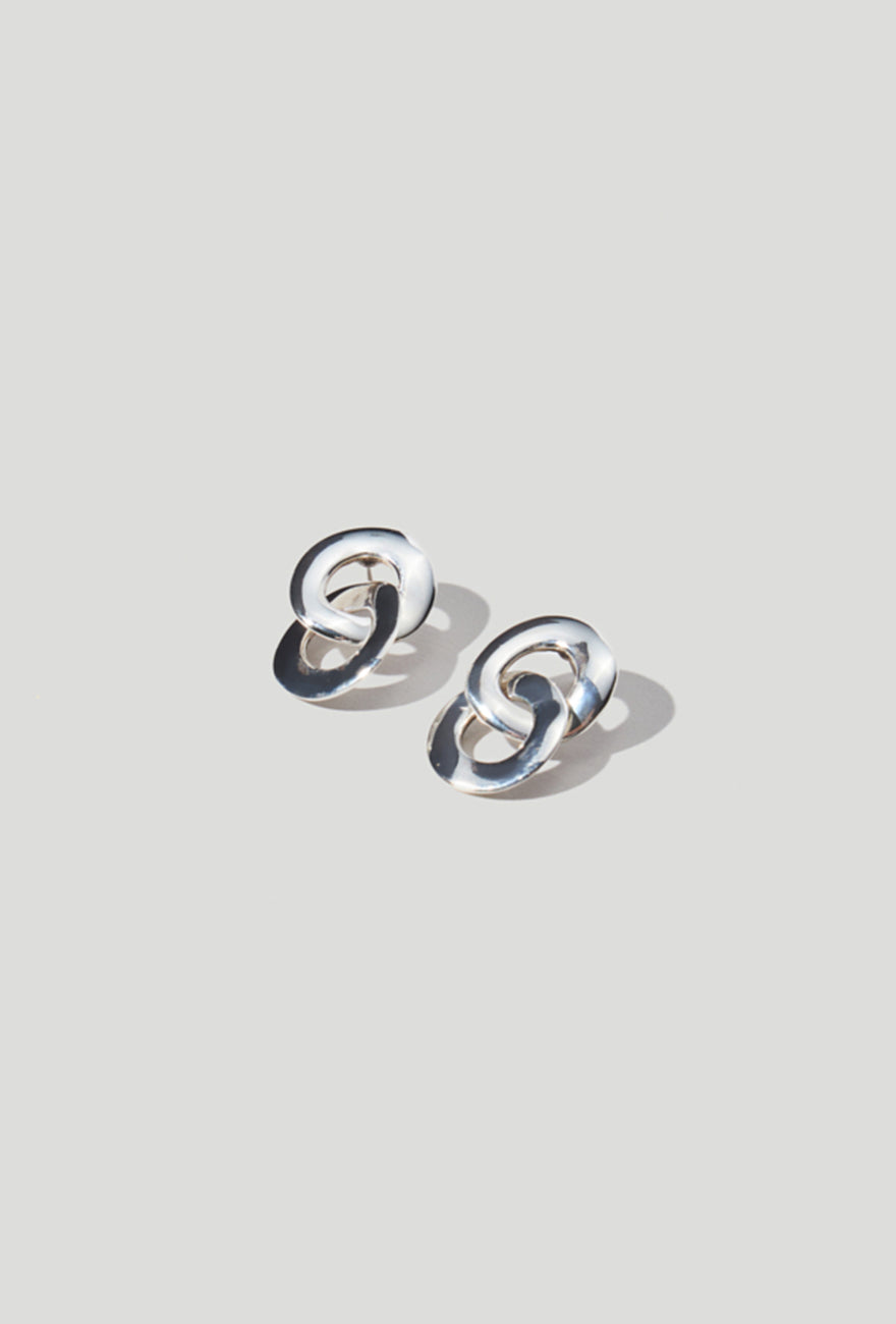 Linked Earrings Sterling Silver
