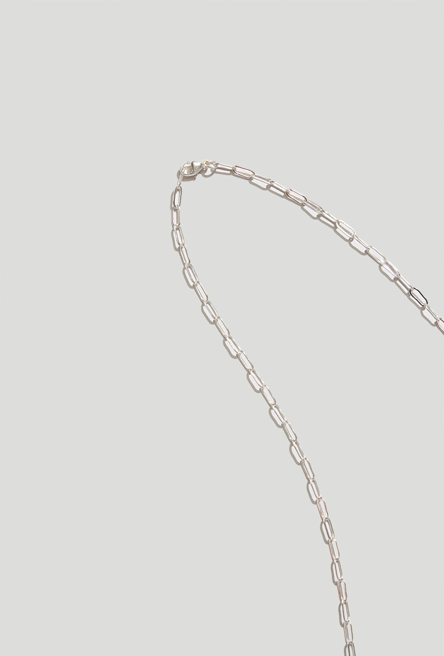 Sterling Silver Wedding Necklace | Drawn Cable Chain Necklace Sterling Silver - Maslo Jewelry