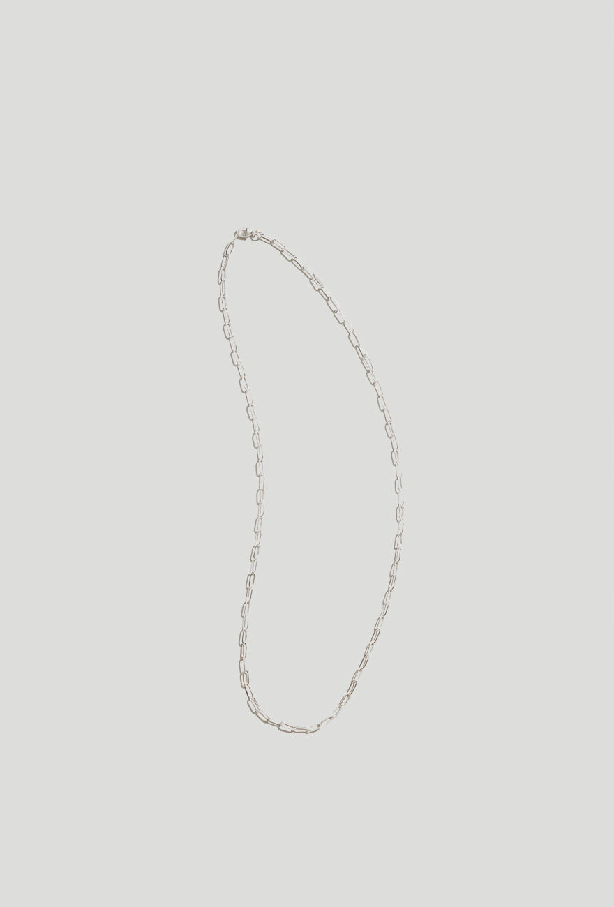 Sterling Silver Wedding Necklace | Drawn Cable Chain Necklace Sterling Silver - Maslo Jewelry