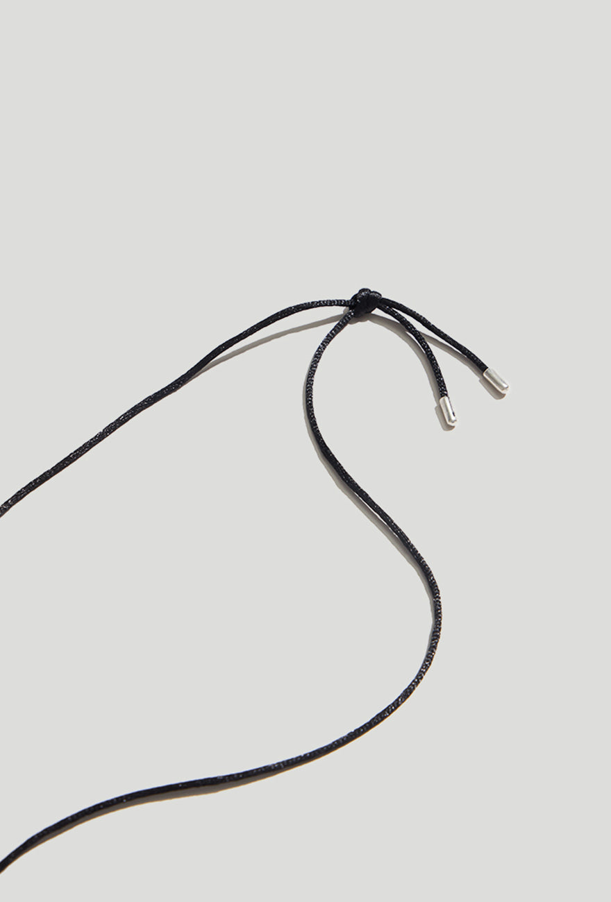 New Sterling Silver Necklace | Large Pebble Pendant Necklace Silver with Cord - Maslo Jewelry