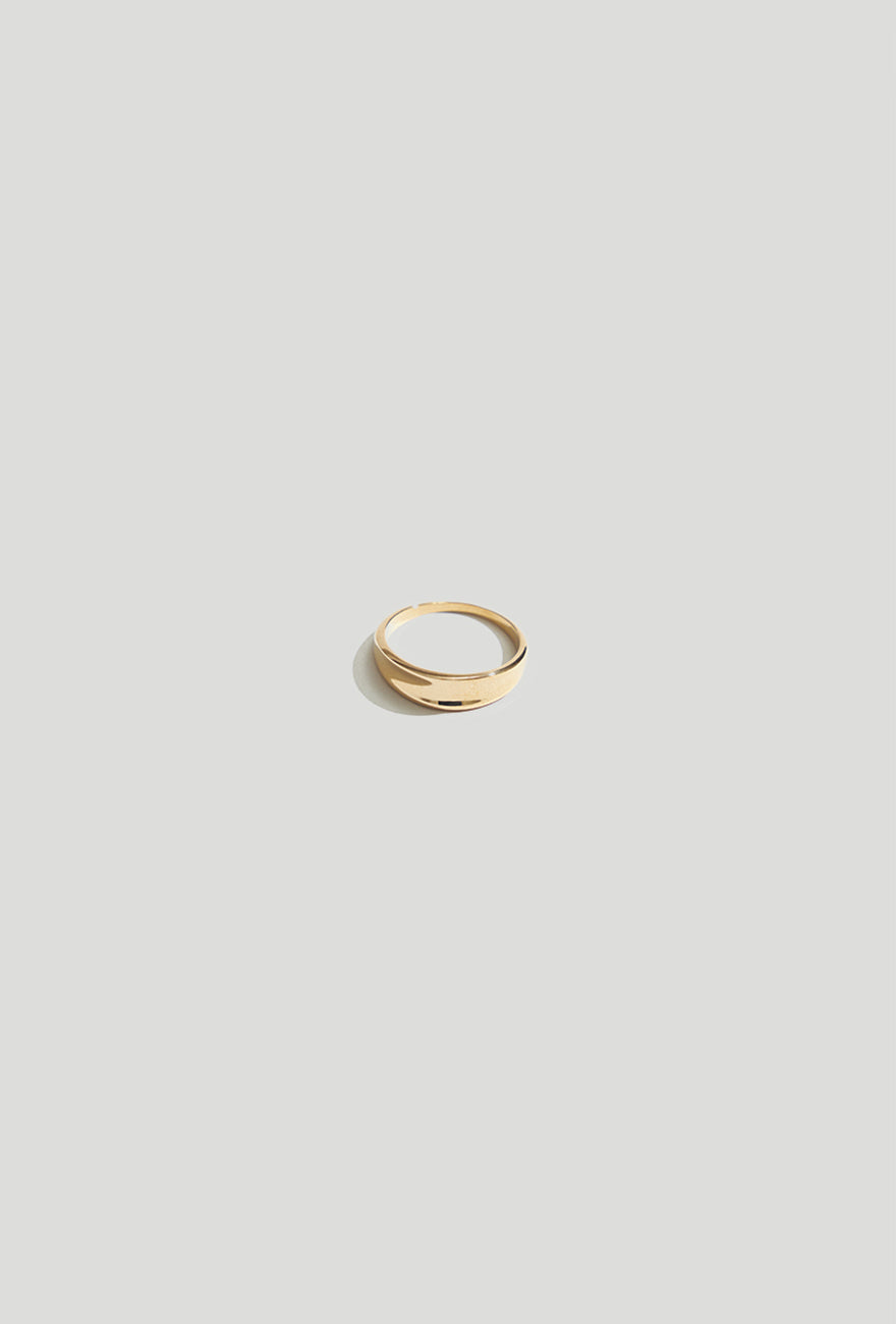 New Crescent Gold Ring - Shop Gold Ring Online | Exclusive Gold Ring - Maslo Jewelry